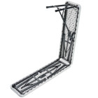 Banc pliant 183x28x43cm plastique et métal