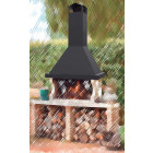 Fm cheminée métallique cb-60 pour barbecue l.70 cm p.50 cm