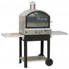 Four a gaz barbecue extérieur 4700w mobile 2 étages de cuisson pizza sur pierre et four basse température allumage piezo