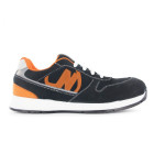 Basket de securite homme run soft noir orange nordway's - Pointure au choix
