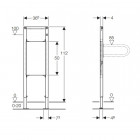 Bâti-support Geberit Duofix pour barre de relevage 111.790.00.1