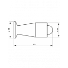 Butoir balustre 90 mm thirard monture plastique - 00000037