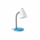 Lampe de bureau bleue bob 1 ampoule