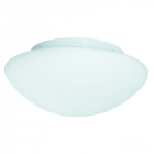 Plafonnier 28cm blanc, verre opale