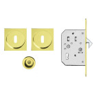 Kit poignée cuvette carré KARCHER DESIGN Zirc poli - EPDQ3 BB 78