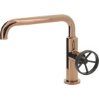 Mitigeur lavabo style industriel rose gold traitement pvd thermador - vat15rg