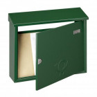 Boîte à lettres bretagne gm decayeux - 400 x 320 x 100 mm - 13l - vert mousse ral 6005 - 115226