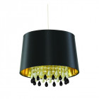 Suspension pendant, en acrylique, abat-jour noir Suspension pendant, en acrylique, abat-jour noir