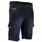 Bermuda denim stretch multipoche lma rade - Taille au choix