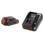 STARTER KIT - Ensemble de batterie et de chargeur 18 V - BLACK+DECKER - BDC2A20-QW