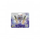 Blister de 2 ampoules led filament spherique b22 4w