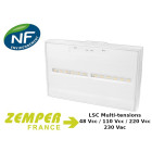 Luminaire sur source centrale antipanique ambiance ip44 multitensions