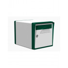 Boite aux lettres 1 porte blanche-vert foret - creastuce-04-sf