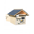 Boîte aux lettres en bois créastuce : l'abeille butine (2 portes prestige)