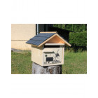 Boîte aux lettres en bois créastuce : moulin violet (1 porte prestige)