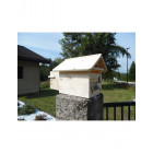 Boîte aux lettres en bois créastuce : st hubert (2 portes)