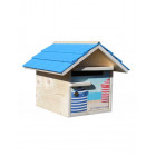 Boîte aux lettres en bois créastuce : une lettre a la mer (1 porte prestige)