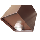 Boite à eau alu 200x200x210 - RAL 8017 Brun Chocolat