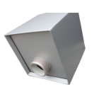 Boite à eau alu 200x200x210 - RAL 9006 Gris