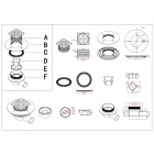 Bonde à sortie horizontale pour bac receveur de douche à carreler RAINY et HIGH RAINY Aurlane - FAC033