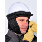 Bonnet coiffe anti froid singer pour casque de chantier interieur polyester polaire noir attache reglable