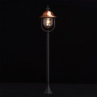Borne d'extérieur noire street 1 ampoule 126 cm