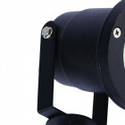 Borne d'extérieur noire street 1 ampoule 28 cm