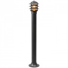 Borne d'extérieur noire street 1 ampoule 99 cm