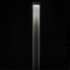 Borne haute 90cm, led, aluminium et polycarbonate, gris