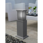 Borne nott grise, 50cm, aluminium et pmma