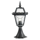 Borne riverdale, argent brossé et verre