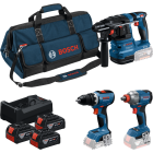 Combo Kit 3 outils 18 V GSR + GDX + GBH + Sac à outils - BOSCH - 0615A50093