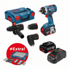 Perceuse-visseuse sans-fil gsr 18v-ec fc2 set, 2 batteries 5,0 ah dans l-boxx, set d'accessoires 68 pièces dans i-boxx, i-rack bosch 0615990k1t