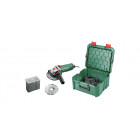 Meuleuse 1 angulaire pws 850-125 bosch + 2 accessoires + 1 boîte à outils systembox - 06033a270a