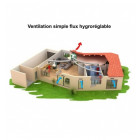 Bouche VMC Unelvent - Ozeo - BEHC - Cuisine - Hygroréglable - Electrique -