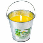 Bougie citronnelle avec seau acier 10x10cm