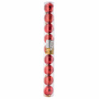 Boule de noël rouge les 9 pièces