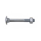 Boulon VISWOOD Tête ronde collet caré - AZ 4.8 - Ø6 x 80 mm - Boite de 100 - 5016080