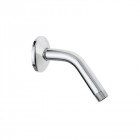 Bras de douche coudé 150 mm laiton chromé avec rosace pour pomme de douche