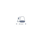 Briconautes - 078983 - bourrelet blanc en feutre gaine pvc de 6m pour l'isolation des portes et fenêtres en bois mal ajustées