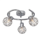 Brillant g02233/15 virgo spirale a 3 lumieres chrome - 33w