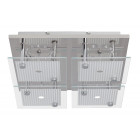 Brilliant steffi, plafonnier à 4 lumières g4 max 16w avec led et télécommande