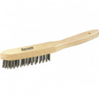 Brosse métallique à main, fil d'acier inoxydable, Nombre de rangées : 5