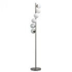 Lampadaire argenté techno   160 cm
