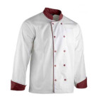 Veste LMA MEDAILLON C1 blanc/bordeaux T.L - 2299 T.4