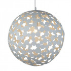 Suspension 50 cm avalon, métal blanc