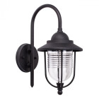 Applique d'extérieur noire street 1 ampoule 28 cm