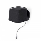 Aplique murale noire sweet 1 ampoule