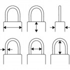 Cadenas à chiffres 158/kc avec clé de passe sans clé