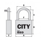 Cadenas CITY ISEO FRANCE (CAVERS) 02067001